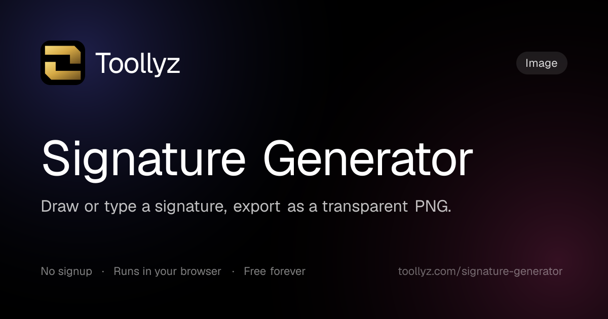 Generator Signator Chart Signature Generator — Draw or Type Your Signature | Toollyz